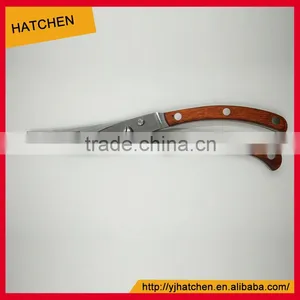 HCS004 LFGB Certificated 10" 3cr15 Stainless Steel Heavy Poultry Scissors Kitchen Shears thumbnail-1