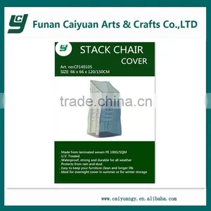 Sunbrella Waterproof Patio Cheap Outdoor Furniture Stack Chair Cover thumbnail-1