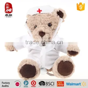 Wholesale Stuffed Animals Wearing Clothes Teddy Bear Doctor thumbnail-1