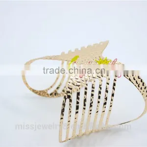 Knot Shape Gold Plated With Hollow Out Cuff Bracelet Bangle Party Gift Fashion Jewelry for 2016 New Accessory thumbnail-2