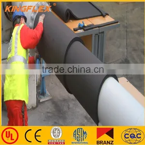 Rubber (elastomeric) Foam Pipe Insulation on LARGE Copper Pipe thumbnail-1