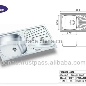 43,5 x 86 304 0,5mm Inset Sink thumbnail-1