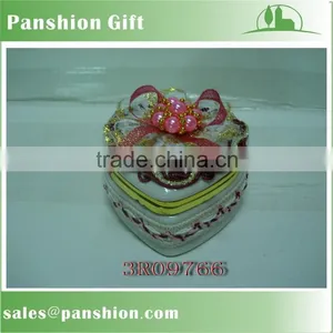 Beautiful Heart Shape Ceramic Jewelry Case thumbnail-2