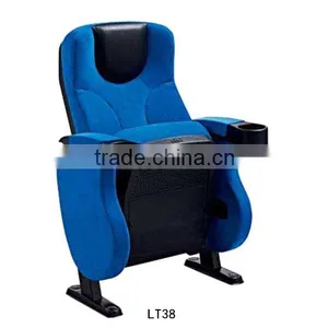 Funiture Fabric Folding Theater Seats Modern Style Cinema Chairs for Sale LT38 thumbnail-1
