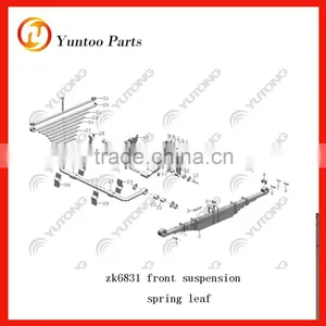 8m Spring Suspension for Prices Yutong Bus thumbnail-1