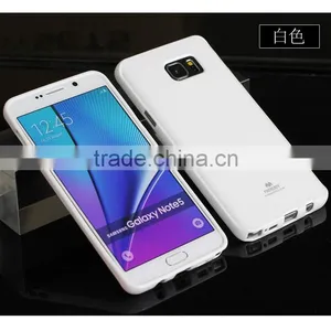 2016 High Quality Newsets Mercury Jelly Case TPU Case Ultra Slim TPU Case Cover for Samsung Glalaxy Note 5 Case thumbnail-3