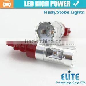 Newest!!! 30W High Power 1157 3157 7443 Baz15d P21 T20 Led Strobe Light Bulb thumbnail-4