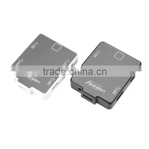 Square Usb Por Hub , 4 Port Usb 3.0 Hub From Usb Hub Suppliers With Aluminum Casing for PC and Laptop thumbnail-2