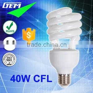 6500K Daylight Half/Full Spiral Energy Saving Lamp T4 40W thumbnail-1