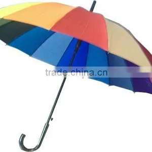 16k Straight Fashion Rainbow Umbrella thumbnail-1