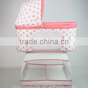 Manufacturer Portable Lightweight Swing Baby Bed With Canopy and Storage Basket Rocking Bed for Baby Cradle thumbnail-2