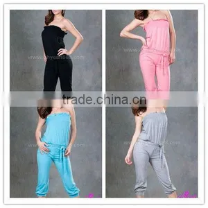 2014 New Fashion Ohyeah Brand 4 Colors Stock Available Off-shoulder One Piece Jumpsuit thumbnail-1