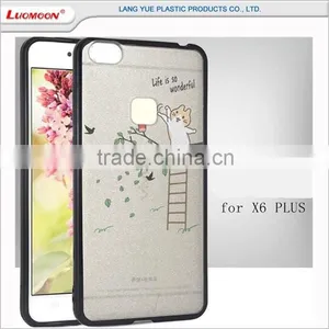 Plastic Bumper Shockproof Silk Pattern Soft Tpu Case Back Cover for Huawei Mate 8 G510 thumbnail-4