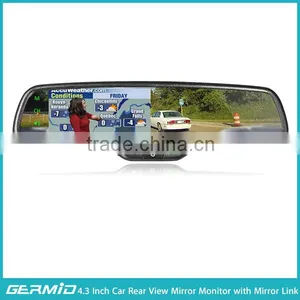 4.3 Inch Mirror Link Synchronize the Informations of Your Smart Phone, Reverse Camera,customed Logo thumbnail-4