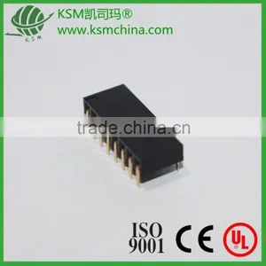 Female Header 2.54mm Single Row Dual Side Entry Right Angle 2~40 Pin thumbnail-1