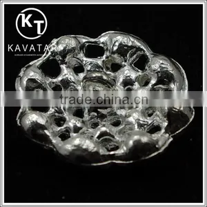 Good Quality NK019 Metal Flower Lead Free Metal Shank Rhinestone Buttons thumbnail-4
