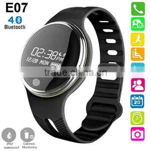 New Waterproof E07 Bluetooth Smart Wristband Passometer Sleep Fitness Tracker Smartband for IPhone Android Phone Smart Bracelet thumbnail-1
