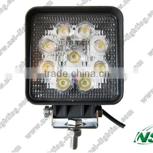 Hot Sale IP67 9*3W Super Bright Auto LED Work Lights 12V LED Work Light Offroad 27W LED Work Light thumbnail-1