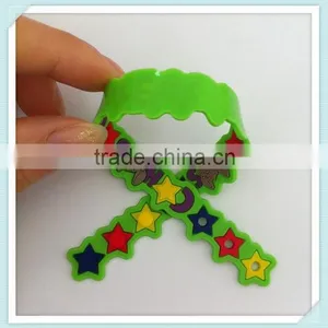 High Quality Adjustable Pvc Wristband Custom Rubber Bracelet thumbnail-4