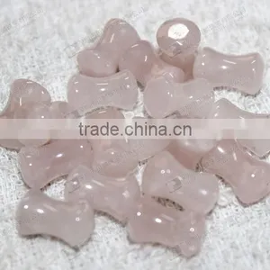 Hot Sale Natural Rose Quartz Ear Piercing Jewelry,double Flare Ear Plugs thumbnail-4