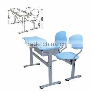 Plastic Table and Chair School Furniture Student Desk XG-203 thumbnail-1
