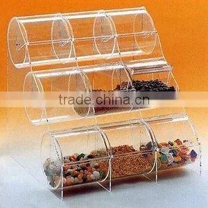 Acrylic Bulk Food Bin, Acrylic Candy Bin, Acrylic Bulk Food Container thumbnail-1