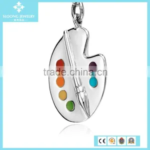 Sterling-Silver-Jewelry Boy and Girl Charm Pendant in Sterling Silver thumbnail-4