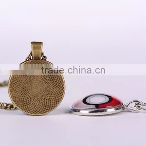Round Silver Ton Pokemon Necklace Distributor thumbnail-5