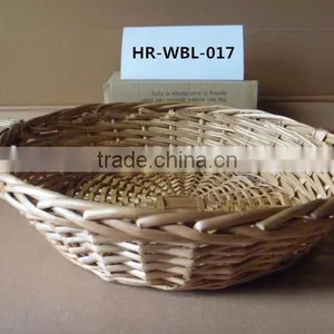 Colorful Handmade Willow Basket Sets With Handle for Fruit or Food thumbnail-1