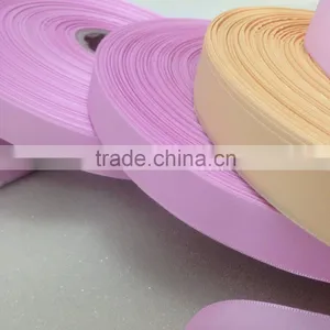 Direct Huzhou Factory Supply, Good Quality 100% Polyester Plain Woven Satin Ribbon for Garment Labels thumbnail-1