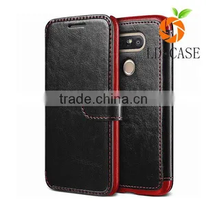 Leather Wallet Stand Flip Case Back Cover Cell Phone Accessories for LG G5 thumbnail-5