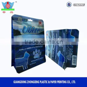 Food Grade Transparent Clear Window Plastic Square Block Bottom With Slider Zipper Bag thumbnail-5