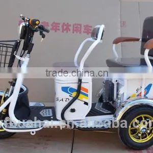 48V 500W 20AH Lead Acid Battery Passenger Seat Mini 3 Wheel Electric Tricycle Scooter thumbnail-3