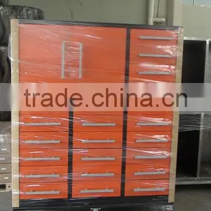 Single Rail With Chest and Drawers Tool Cabinet thumbnail-1