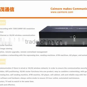 3G Mobile NVR Support Real Time Video Monitor GPS Track, IO, G-sensor for ATM,koisk,vending Machine Monitoring thumbnail-5