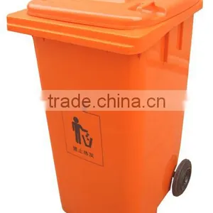 Square Outdoor Garbage Container for Sale Hdpe Plastic Trash Can, Street Recycle Dust Bin With Lid thumbnail-1