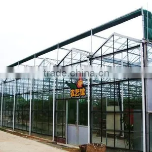 Modern Agricultural Equipments Glass Commercial Greenhouses thumbnail-1