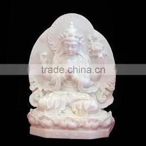 Chinese Small Handicraft of Marble Buddha thumbnail-1