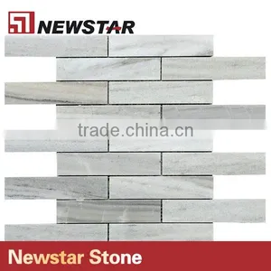 Newstar Wholesale Natural Stone White Marble Flooring Mosaic thumbnail-1