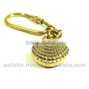 Brass KeychainNautical Sea Charm Marine Key Chain thumbnail-1