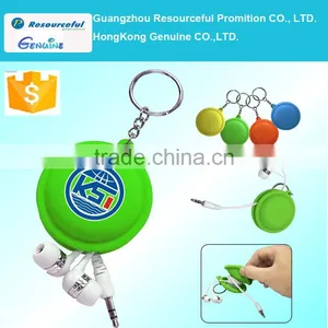 Promotional Gift Silicone Keychain With Cable Organizer,custom Keychain thumbnail-1