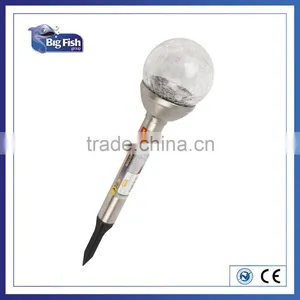 Stainless Steel Colour Changing Solar Crackle Globle Glass Ball Lawn Light Yard Path Light Solar Lamp Solar LED Light thumbnail-1