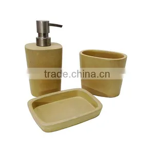 6pcs Bamboo Bathroom Set, Bathroom Accessories thumbnail-4
