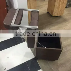 Potable Movable Ottoman Stool Chair With Wheels Used Salon Furniture TKN-3HB38B thumbnail-2