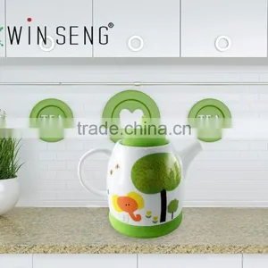 Elegant Hot Ceramic Coffee Tea Pot Sets thumbnail-3