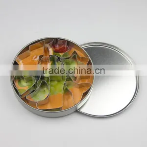 10pcs Set Stainless Steel Cookie Cutters, Ketchenware in Iron Tin thumbnail-1