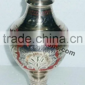MOST ELEGANT METAL IRON FLOWER VASE FOR HOME DECOR AND CENTER PIECE . thumbnail-1