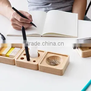 Wood Custom Gift Maple Wooden Stationery Box Key Holder thumbnail-2