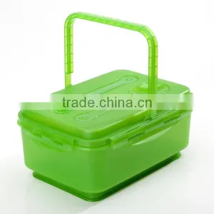 Rectangular Shape Salad Bowl With Carry Handle and Cooling Pack/Salad Bowl to go With Cool Pack thumbnail-1