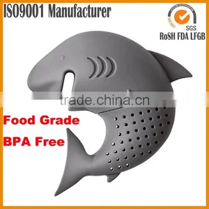 Eco-Friendly Shark Shape Silicone Tea Infuser ,Silicone Shark Shape Tea Infuser,Tea Strainers thumbnail-1